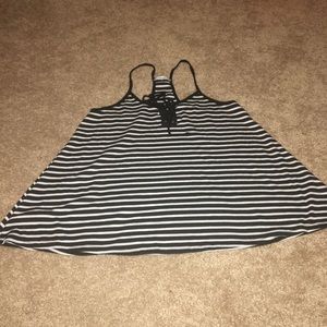 Black and white tank top